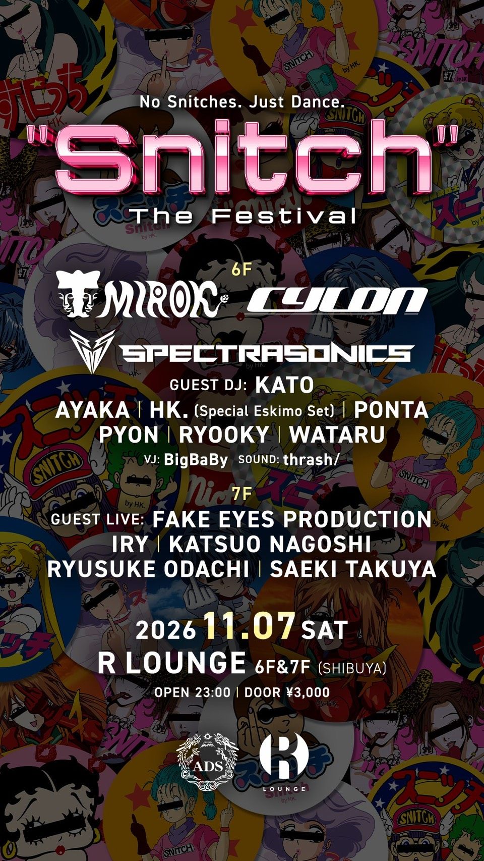 “Snitch” The Festival 2026.11.07 R LOUNGE フライヤー（ストーリー）